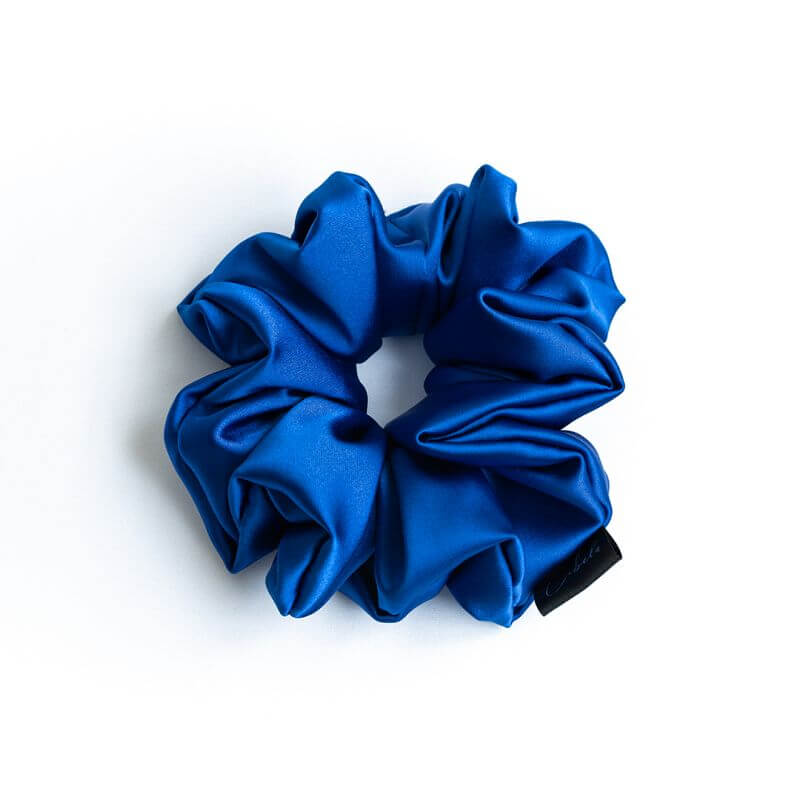 Royal plavi scrunchie