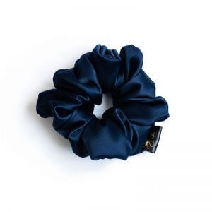 Navy scrunchie